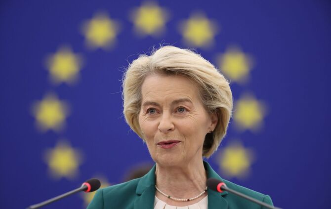 Die Präsidentin der Europäischen Kommission, Ursula von der Leyen