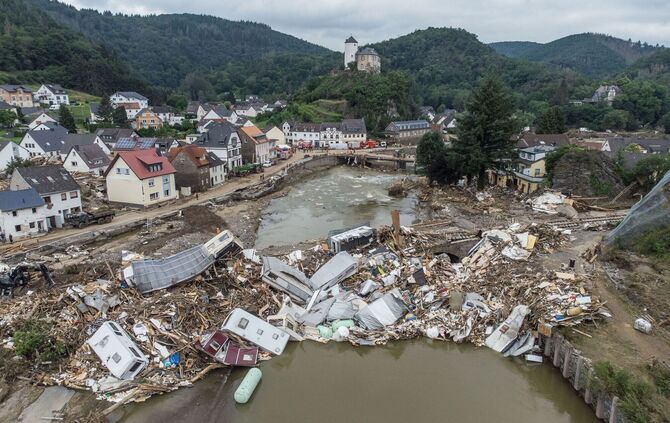 Nach der Flutkatastrophe im Ahrtal
