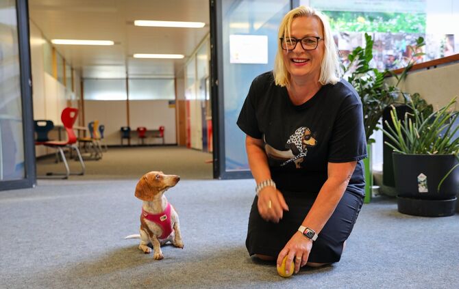 Schulhund Nala Friedenschule Neustadt