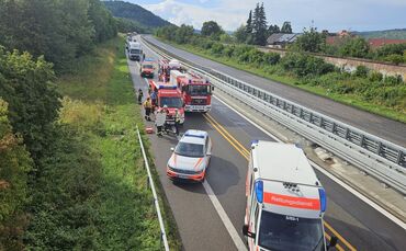 Heftiger Fontalunfall B29 bei Plüderhausen