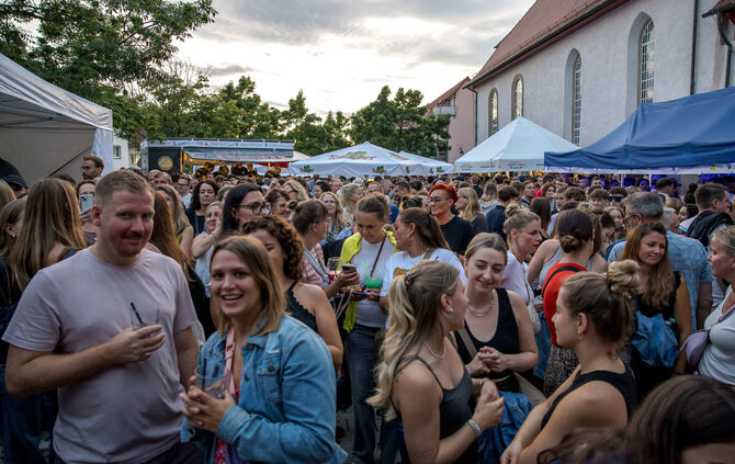 Samstagabend nach dem Regen: City-Treff Winnenden, 19.07.2025.