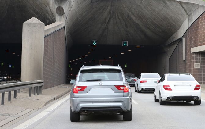 Stau Kappelbergtunnel