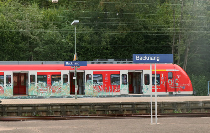 S-bahn sbahn s bahn s3 Bahn bahnhof Regio DB Regionalbahn backnang symbol symbolbild symbolfoto - 1
