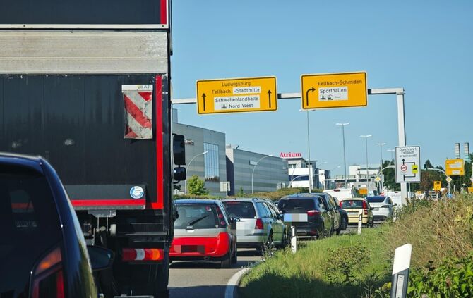 Staus in Fellbach