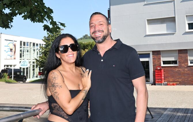 Thomas (Maki) Charelas (rechts) und Sonja Benizi eröffnen im September an der Bahnhofstraße in Grunbach das Restaurant Ela Mesa.