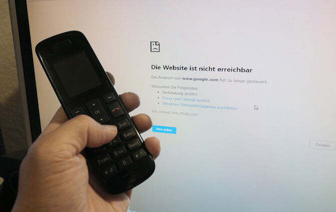 Kein Telefon-Internet