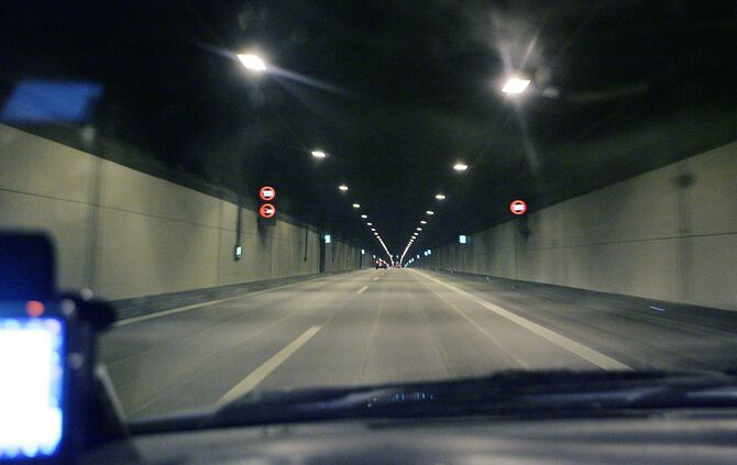 Geschwindigkeitsanzeigen Kappelbergtunnel
