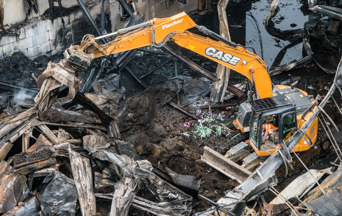 Tag 1 nach dem Großbrand bei ALBA - Bild 06_44