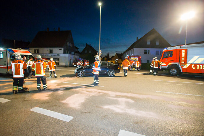 Vorfahrtsverletzung, B14, Backnang-Maubach, 21.06.2020.