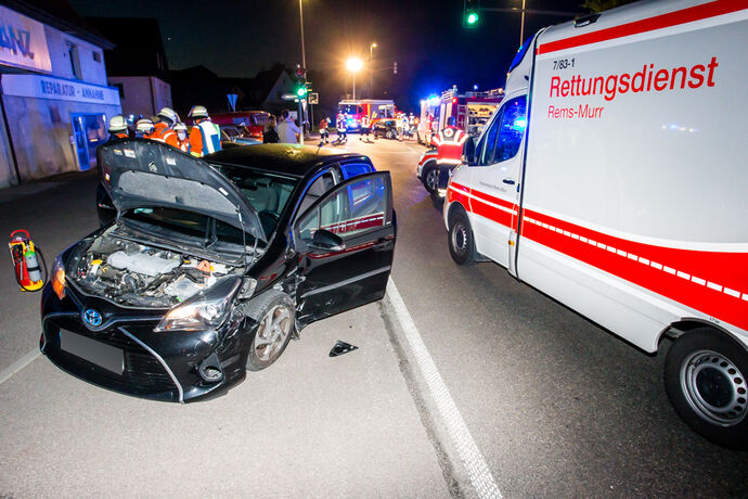 Vorfahrtsverletzung, B14, Backnang-Maubach, 21.06.2020.