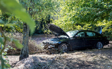 Pkw-Bergung nach Unfall auf der B14 Waiblingen