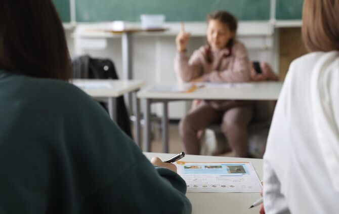 Ukrainische Schüler