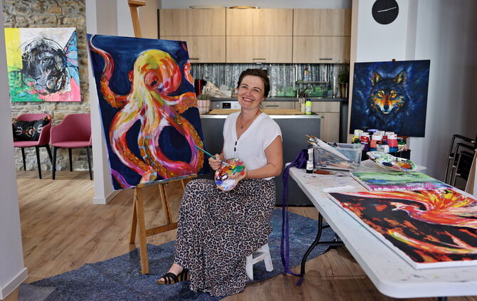 Malerin Nadja Stötzner