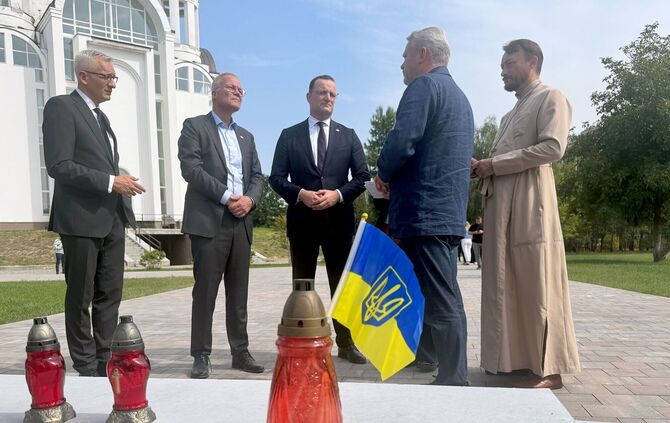 Spahn und Miersch gemeinsam in der Ukraine