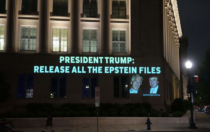 Trump-Epstein-Protest in der Nähe des Weißen Hauses