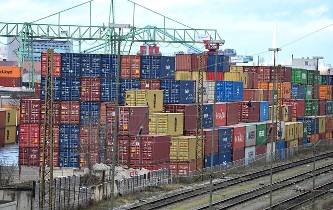 Container im Hafen