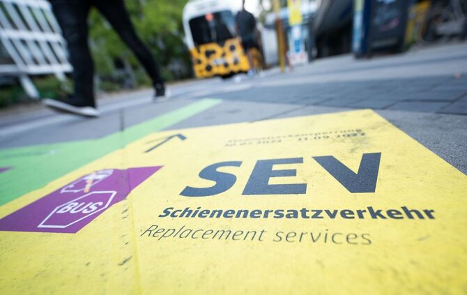 Schienenersatzverkehr in Stuttgart