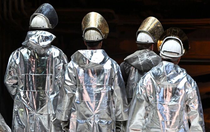 Stahlproduktion bei Thyssenkrupp Steel