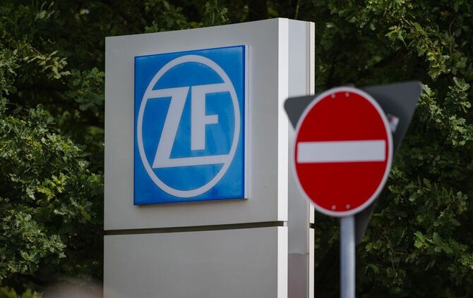 Protestaktion von ZF-Betriebsrat