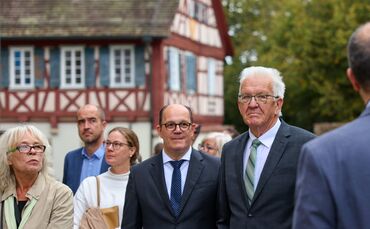 Kretschmann im Kloster Lorch