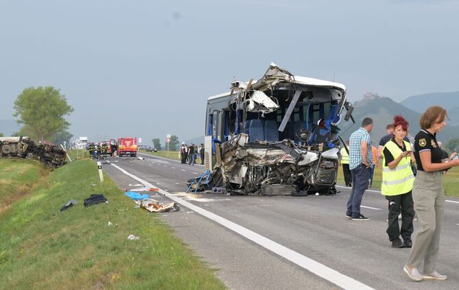 Busunfall in der Slowakei