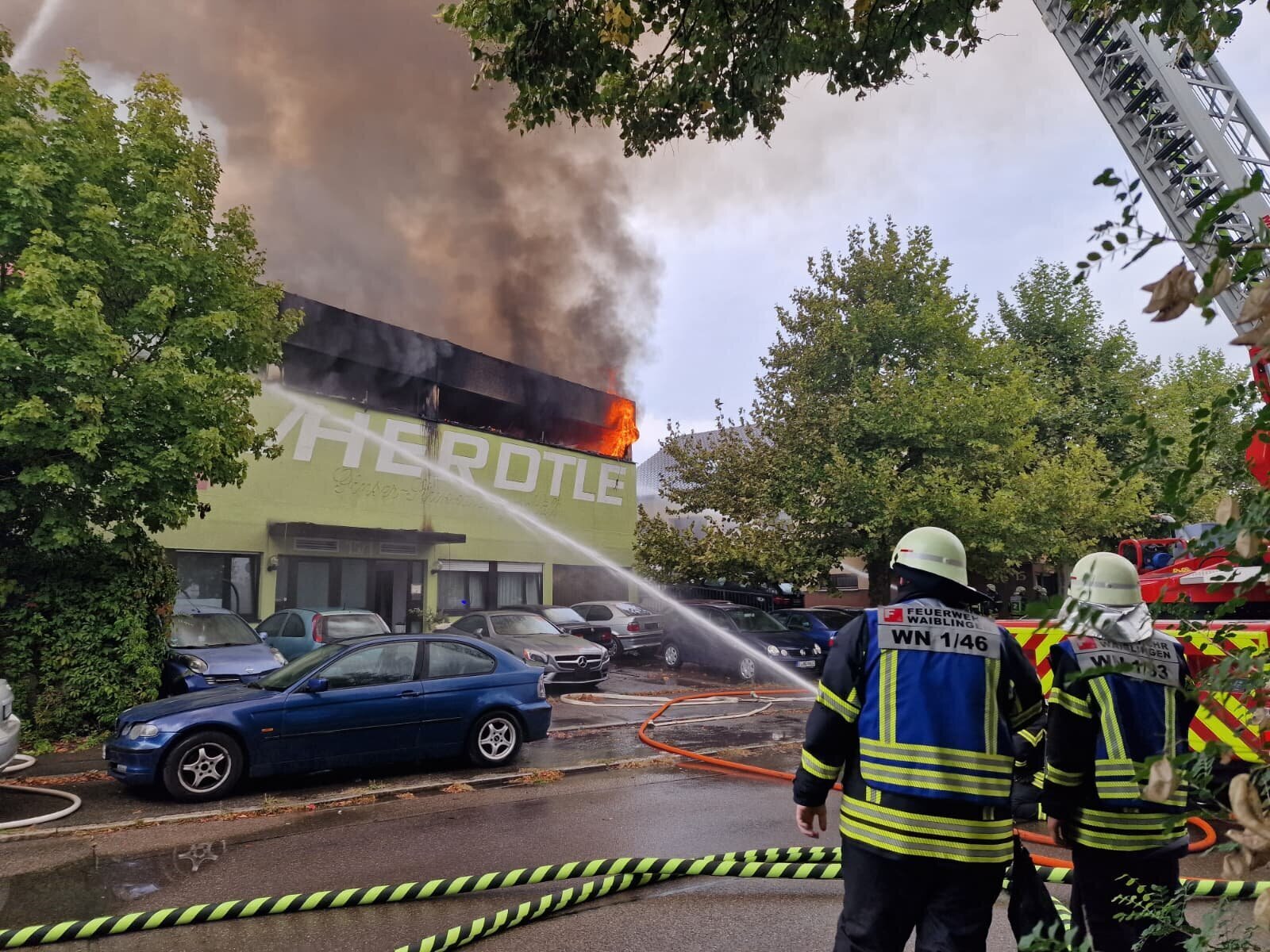 Eisenal Waiblingen Fire: Poisonous Smoke Warning