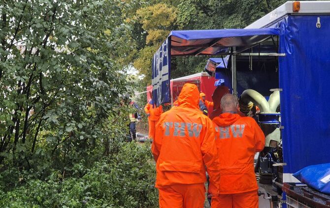 Starkregen in Nordrhein-Westfalen
