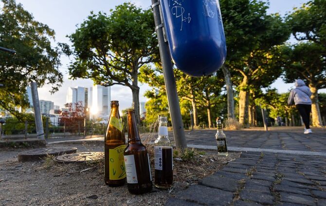 Glasflaschen in Frankfurt