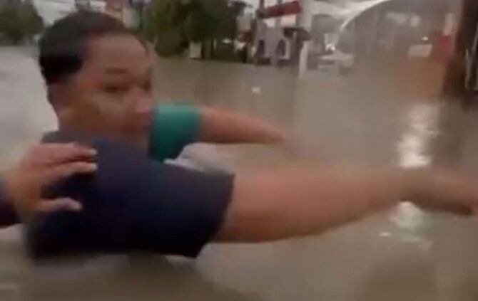 Überflutungen auf Bali