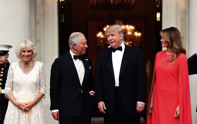US-Präsident Trump besucht Großbritannien - Winfield House