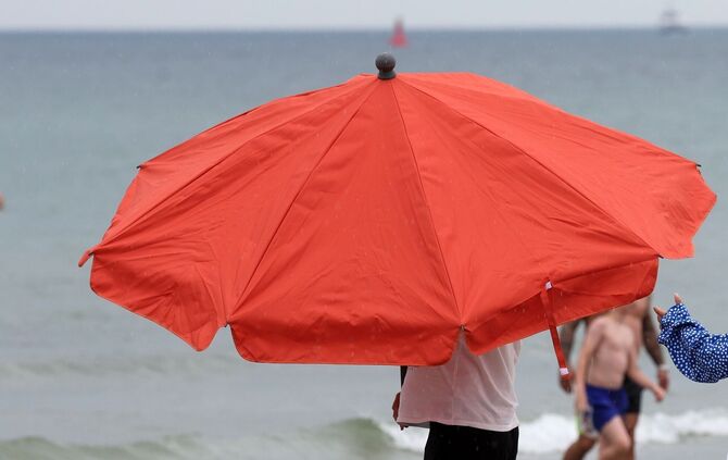 Regenwetter an der Ostsee