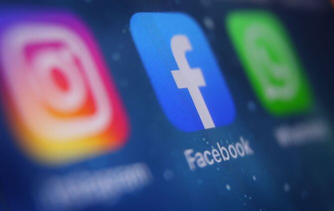 Meta-Apps auf einem Smartphone