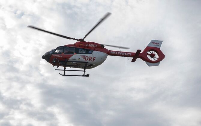 Ein Rettungshubschrauber
