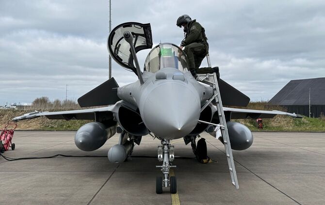 Kampfjet vom Typ Rafale