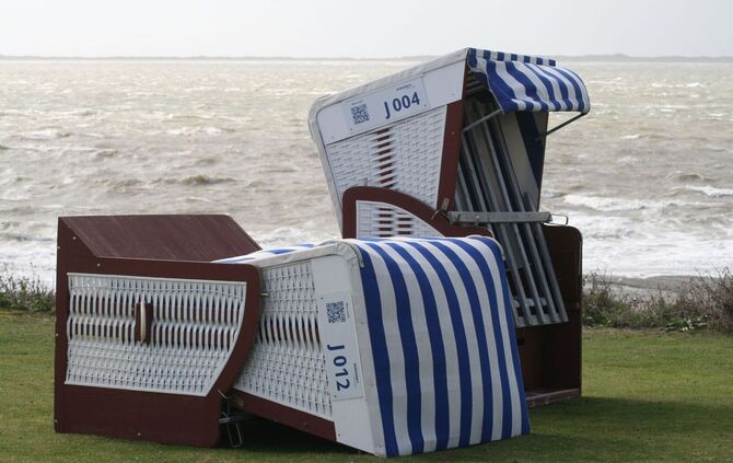 Erster Herbststurm fegt über Norderney