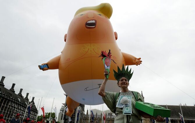 Demonstration gegen Trump