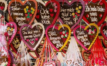 Lebkuchenherz Wasen Volksfest Symbol Symbolfoto