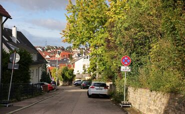 Straßensperrung in Korb