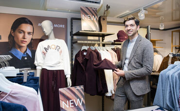 Geschäftsführer Patrick Rettenmayr vom Modehaus Fink