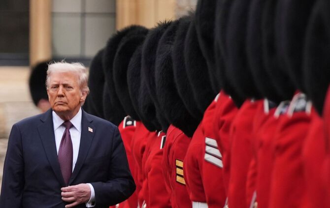 US-Präsident Trump besucht Großbritannien