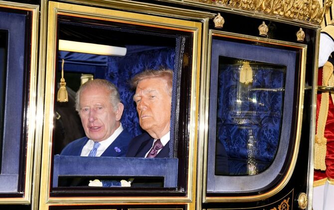 US-Präsident Trump besucht Großbritannien