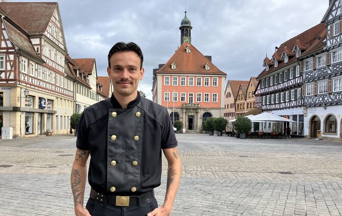 Philipp Marsch ist Schornsteinfeger in Schorndorf.