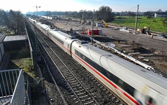 Bahntunnelbaustelle Rastatt