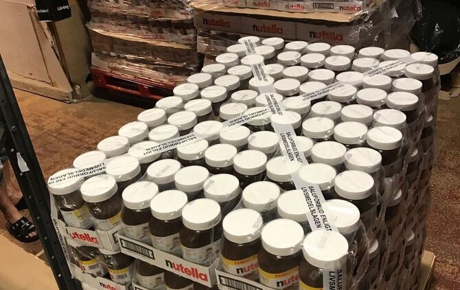 Nutella-Gläser in Malmö