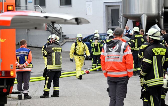 Unfall mit Chemikalien in Molkereibetrieb