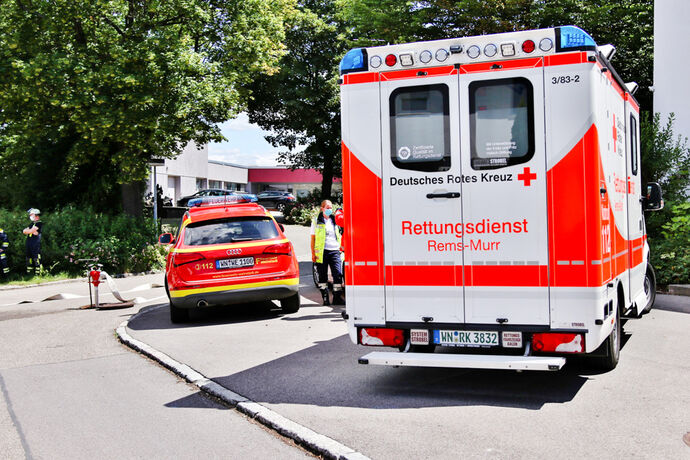 Brand in Garage, Nordhaldenstr., Weinstadt-Beutelsbach, 25.06.2020.
