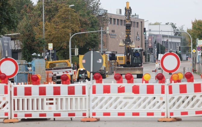 Sperrung Stuttgarter Straße