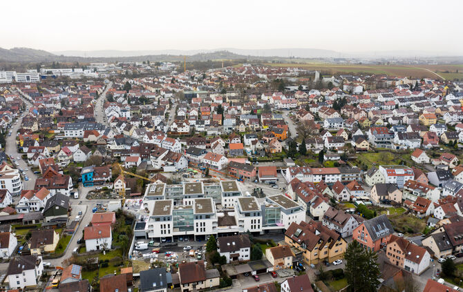 Luftbild: Schwaikheim, 26.02.2021.