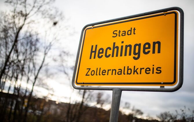 Ortsschild Hechingen