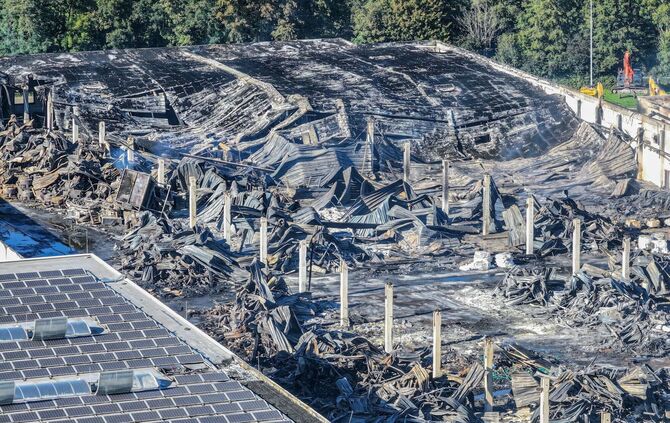 Millionenschaden nach Brand in Freiburger Industriegebiet